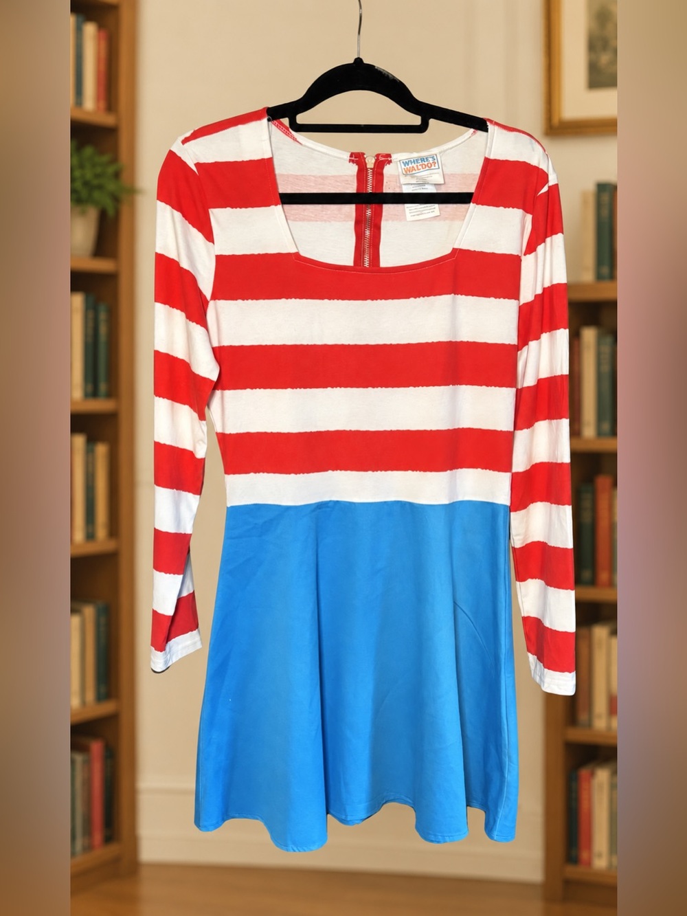 Where’s Waldo Wenda Dress Adult Large Halloween Book Character Costume